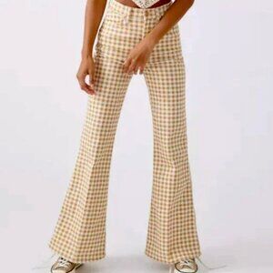 Wrangler Wanderer 622 Gingham Check Flare Pant
